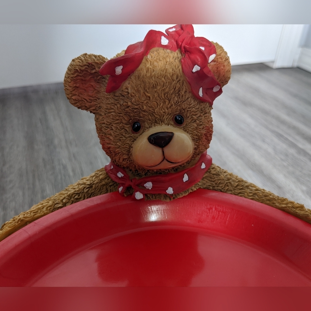 Valentine's Table Top Teddy Bear Tray holder - Picture 4 of 4